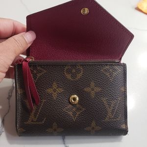 Louis Vuitton Monogram Wallet inside fuchsia